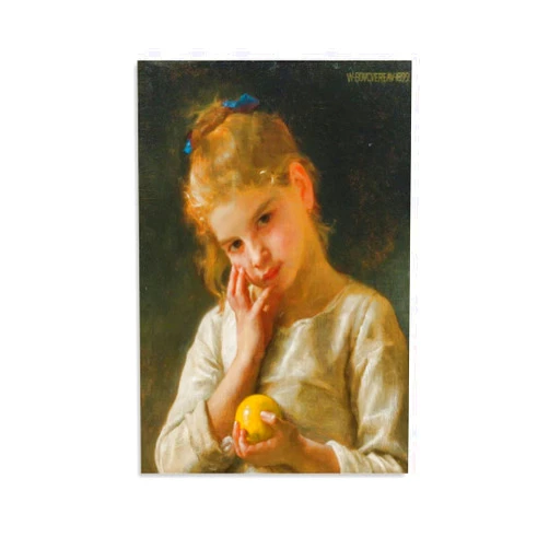 AORUEY William-Adolphe Bouguereau_The Lemon (1899) Poster Posters Wall Art Painting Canvas Gift Living Room Prints Bedroom Decor Poster Artworks 08x12inch(20x30cm)