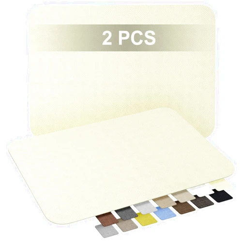 Xroam 2 PCS Fabric Repair Patch, 8 x 11 inch, Linen Fabric Repair Tape for Couch, Sofa, Car Seats, Chairs - Ivory White