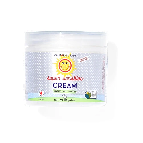 California Baby Super Sensitive Cream (Unscented) | Plant-based | Allergy Friendly | No Added Fragrance | Baby Sensitive Cream & Moisturizer for Dry, Very Sensitive Skin | 4oz.