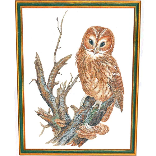 Eva Rosenstand Clara Wæver Eva Rosenstand Counted Cross Stitch kit Tawny owl, 40x50cm, DIY