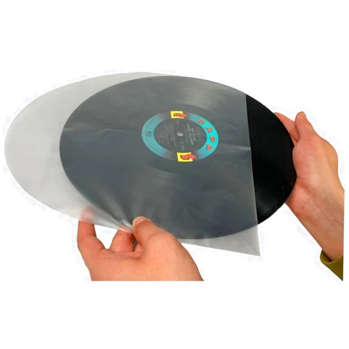 Record-Happy Vinyl Record Inner Sleeves 12 inch - Clear Covers Premium Acid Free Protection for 33 rpm LP Albums 100 Pack