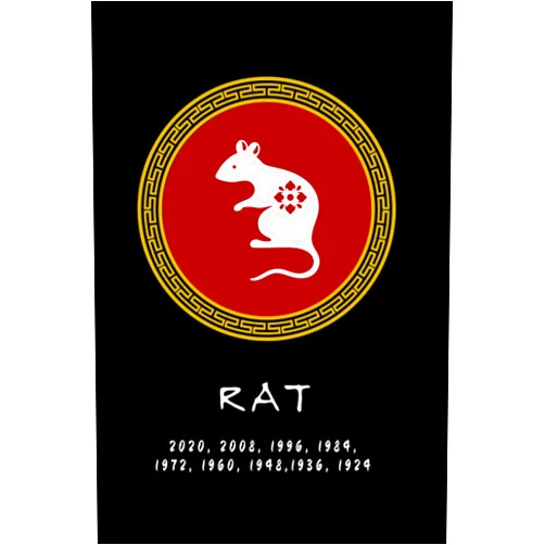 By The Wright Agency (Author) Year of the Rat: Chinese Zodiac Rat Themed Blank Lined Notebook Journal Notes | Unique Lunar New Year Gift for Birth Years 2020, 2008, 1996, 1984, 1972, 1960, 1948,1936, 1924