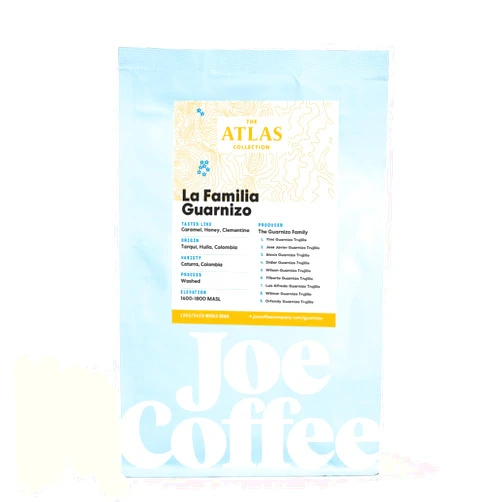 Joe Coffee Company - La Familia Guarnizo Whole Bean Specialty Coffee, 12 oz Bag | NYC Roaster, Rainforest Alliance Certified, Kosher, Climate-Friendly