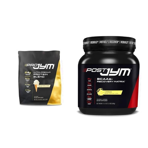 JYM Supplement Science PRO JYM 45 Servings Protein Powder & Post JYM Active Matrix Post-Workout Supplements