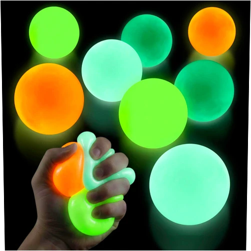 DIMROM 8 Pcs Glow in The Dark Sticky Balls for Ceiling - 1.8