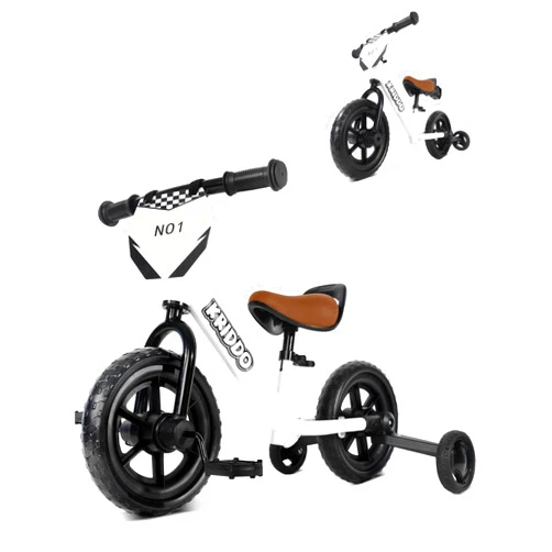 KRIDDO 2-in-1 Kids Tricycle and Toddler Balance Bike 2 Year Old, Detachable Pedals and Stowable Training Wheels, DIY Plate, Riding Trikes Toy for Ages 18 Months to 3 Years