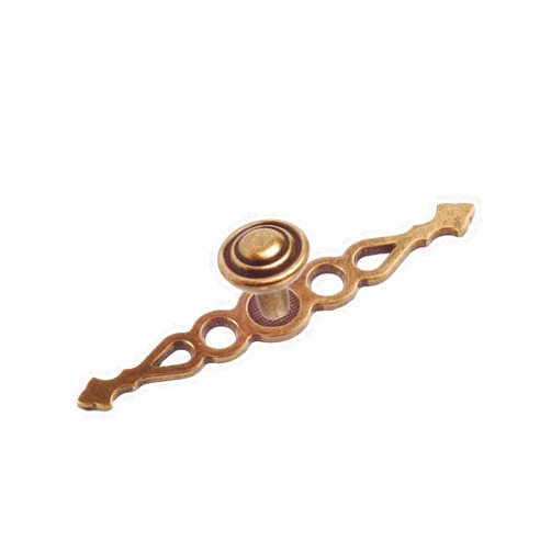 Richelieu Hardware BP23601BB Provence Collection 3 7/8-inch (99 mm) x 1-inch (25 mm) Burnished Brass Traditional Cabinet and Drawer Knob for Kitchen, Bathroom, and Furniture