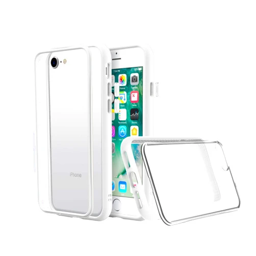 RhinoShield Modular Case Compatible with [iPhone Xs Max] | Mod NX - Customizable Shock Absorbent Heavy Duty Protective Cover 3.5M / 11ft Drop Protection - White