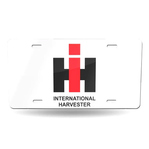 Urbanrags License Plate Frame International Harvester Logo Decorative Car Front License Plate,Vanity Tag,Metal Car Plate,Novelty License Plate,6 X 12 Inch (4 Holes)