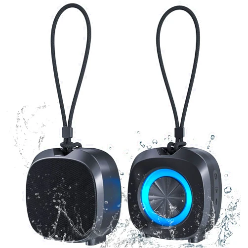 ZZB Bluetooth Speaker Clear Loud Stereo Sound Portable Wireless Speaker with Lights IPX5 Waterproof Speakers BT5.3 Small Speakers Long Playtime for Home/Party/Outdoor/Beach Electronic Gadgets Birthday Gif