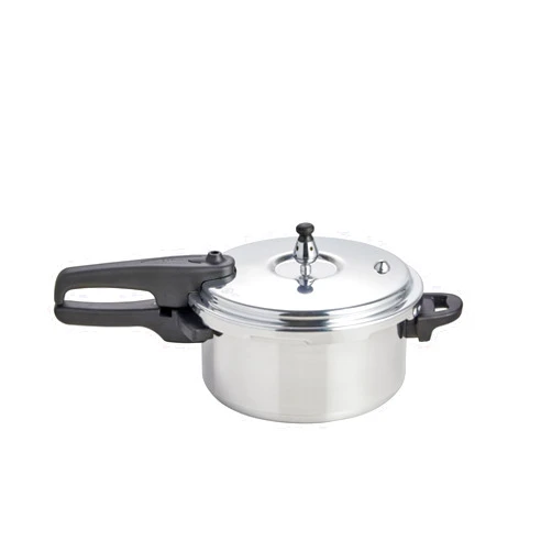 IMUSA 4.2 Quart Stovetop Aluminum Presure Cooker with safety valves for risk-free opening