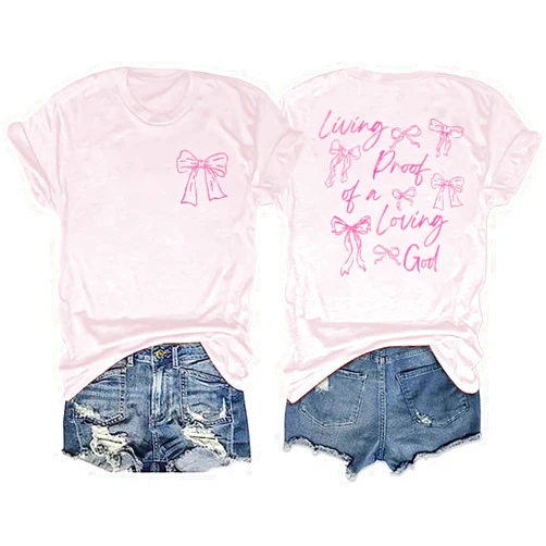 MNLYBABY Faith Over Fear Shirt Women Jesus Christian Shirts Religious Faith Graphic Tshirt God Tee Casual Groovy Tops