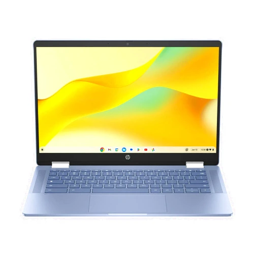 HP Chromebook x360 14 inch FHD IPS Touch 2-in-1 Laptop, Intel Processor N100, 4GB RAM, 64GB eMMC, Chrome OS, Sky Blue, 14b-cd0130wm
