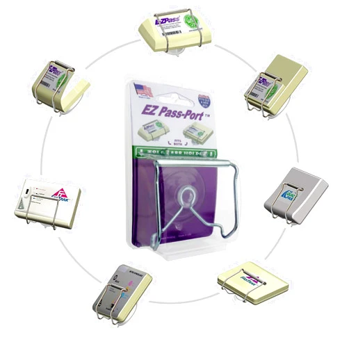 JL Safety EZ Pass Holder - Indestructible Toll Pass Holder for EZ-Pass, I Pass, FasTrak, SunPass & SunPass Pro, Uni, NC QuickPass, EPass Xtra, 91 Express Lanes & more - Made in USA