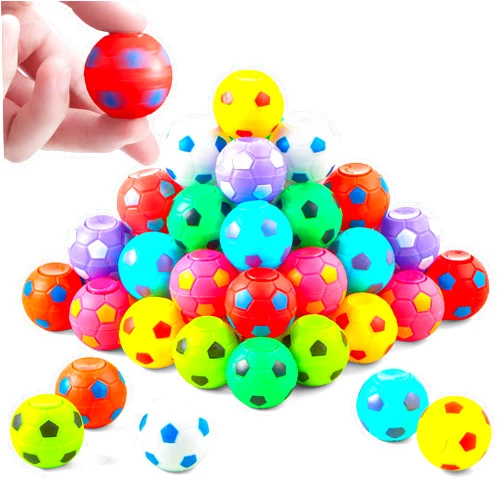 JOYIN 36 Pack Soccer Fidget Spinners for Kids, Soccer Party Favors, Fidget Toys Bulk, Stress Balls, Easter Egg Fillers Goodie Bag Stuffers for Birthday Party, Treasure Box for Classroom
