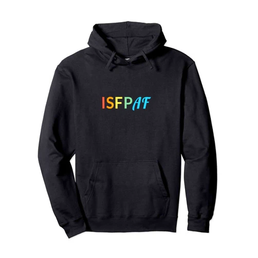 Flashcat Funny Introvert Gifts ISFP Personality Retro Introvert Sarcastic Personality Humor ISFP AF Pullover Hoodie