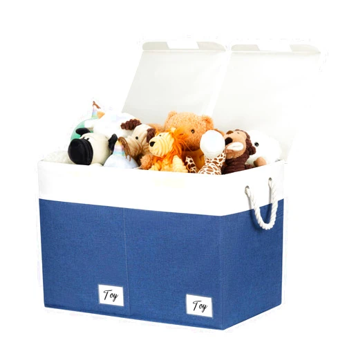 HNZIGE Fabric Storage Bins Box with Lids, large Collapsible Bins for Storage Room 25