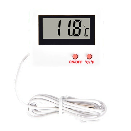 MHADBKH LCD Digital Aquarium Thermometer 1mm Water-Resistant Probes for Turtle Water-Resistant Probes for Terrari