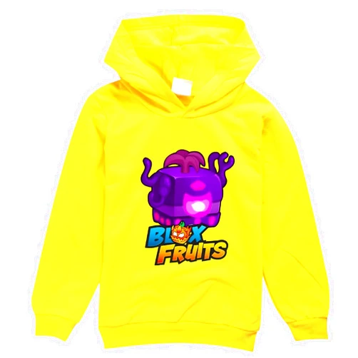 CreEv Blox Fruits Kids Boys Girls Hoodie Pullover,Casual Fashion Soft Game Costume Hooded Sweatshirts,Gifts for Kids