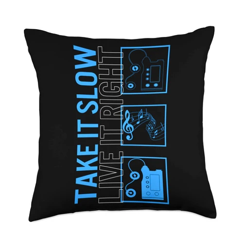 Aesthetic by KnowWhy Tees Co. Registered Nurse Slow Live Right, Alaris IV Pump Beeping for Throw Pillow, 18x18, Multicolor