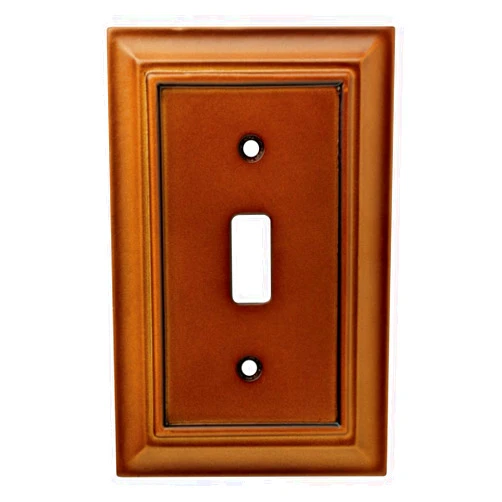 Franklin Brass 171912 Wood Architectural Single Toggle Switch Plate/ Cover, Saddle, 1 Per Pack