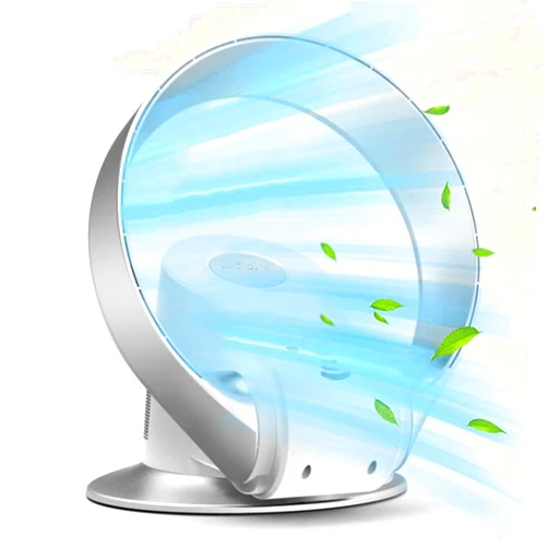 EMAIGE 14 Inch Wall Mount Fan, 26W Bedroom Bladeless Fan, Remote Control/Timer, Portable Oscillating Desktop Fan