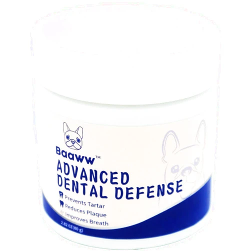 Baaww Dog Dental Powder - Dog Teeth Cleaning Made Easy – Plaque & Bad Breath - Formulated for All Dogs 2.82OZ 80 Gram Pack