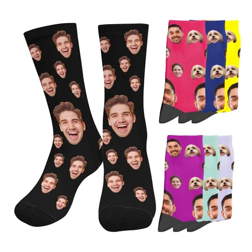 Artsadd Custom Face Socks, Personalized Socks with Photo Custom Socks with Faces