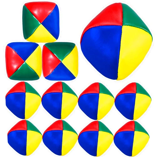 Shappy 12 Pcs Juggling Balls Set for Beginners Mini Durable Juggling Balls Colorful Juggle Balls Bulk Soft Easy Juggle Balls Circus Balls for Juggler and Adults Multicolored