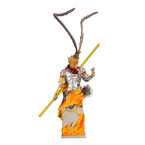Cenryusa Black Monkey King Statue Black Myth Sun Wukong Figure Resin Collectible Sculpture Gift for Game Lover Home Car Decor