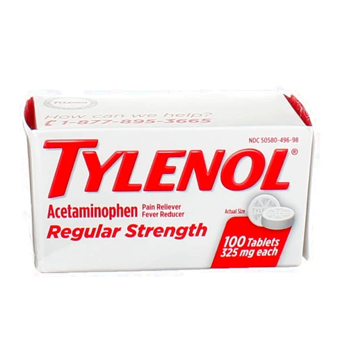 Tylenol Reg Strngth 100'S Size 100ct Tylenol 325 Mg Regular Strength Pain Reliever