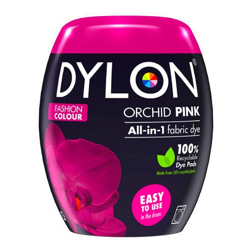 Dylon New, Colour of The Year, Washing Machine Fabric Dye Pod for Clothes & Soft Furnishings - Orchid Pink (2856880)