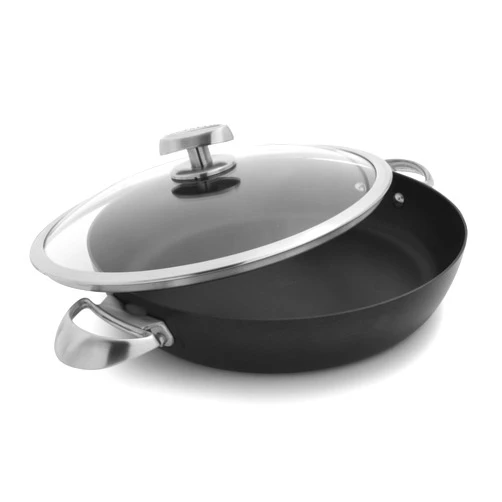 Scanpan Pro IQ 4.25 qt Chef Pan with Lid - Easy-to-Use Nonstick Cookware - Dishwasher, Metal Utensil & Oven Safe - Made by Hand in Denmark