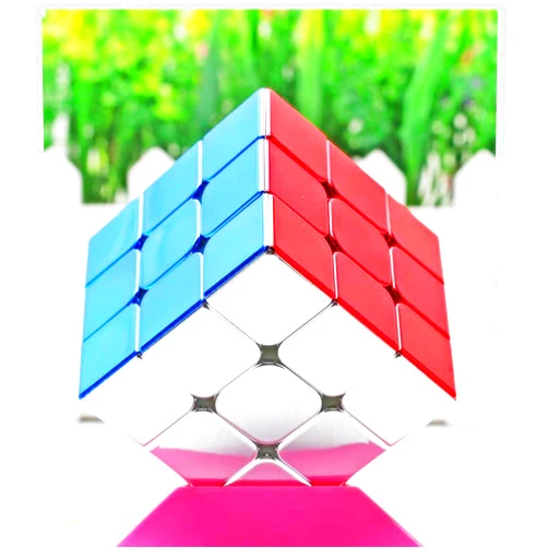 Cuberspeed Moyu Meilong 3x3x3 Reflective Metallic Mirror Reflective Stickerless Speed Cube 3x3 Metallic Magic Cube Puzzle Toys