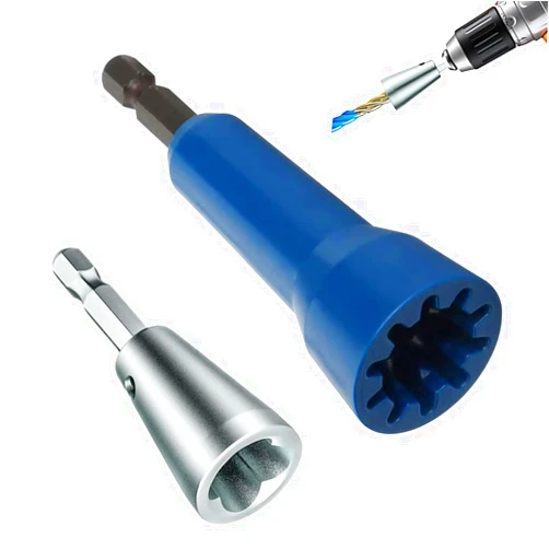 JINNAGLTU Wire Twister Tool for Drill,Wire Twister Portable Wire Nut Twister Wire Twisting Tool 6mm Hex Shank Cable Quick Stripping for Power Drill (Silver-1set)