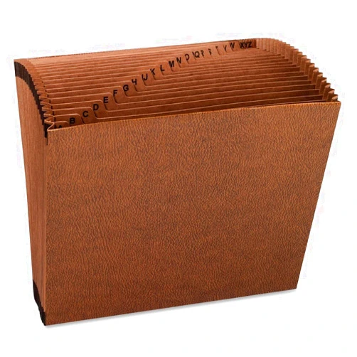 Smead TUFF Expanding File, Alphabetic (A-Z), 21 Pockets, Letter Size, Redrope-Printed Stock (70425)