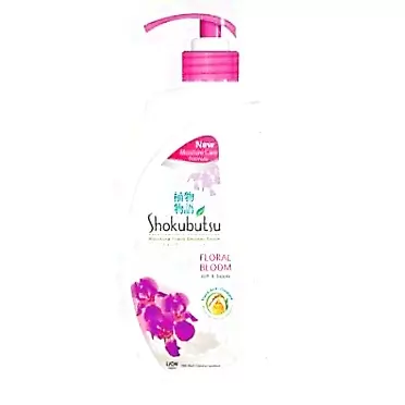 SHOKUBUTSU Body Shower Foam Floral 650g -100% Cleansing Ingredients from Plans to Gently Cleanse, Nourish and re-Energize Skin.Suitable for All Skin Types