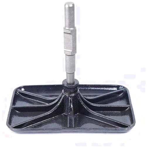 DNYSYSJ Manganese Steel Compactor Plate,Tamper Rammer Plate Compactor Rammer Plate transplant the tree Hammer Compactor Rammer Plate Breaker Hammer Concrete Tamper Asphalt Tools Black