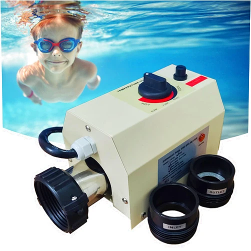 Vanbolt Pool Heater-3KW 220V 240V Electric Pool Water Heater, Upgrade Portable Constant Temperature Control Pool Warmers for Above Ground Pools, Thermostat Used for Spa, Bathtub, Mini Swimming Pool