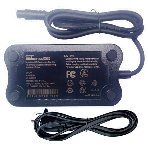 EeTao UL Listed 36V-42V 2A 4Hole AC/DC Adapter Charger Compatible with BMW E-Hybrid BH (EB) Easy Motion Rebel Lynx Hittroad Safar Power Supply Cable Cord