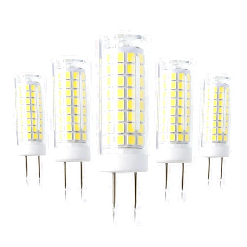 ZSSXOLED G8 LED Bulb Dimmable 7W Equivalent to G8 Halogen Bulb 75W-80W, GY8.6 /G8 Bi-Pin Base Light Bulb AC 120V G8 Bulb for Under Cabinet Light, Under Counter Kitchen Lighting White 6000K 5 Pack