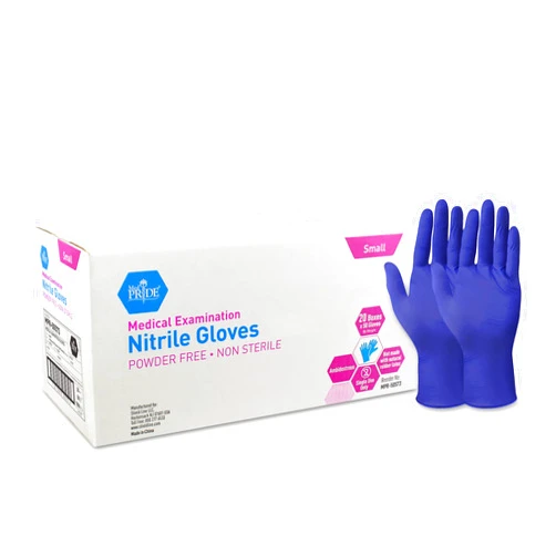 MED PRIDE Nitrile Medical Exam Gloves - Disposable Powder & Latex-Free Surgical Gloves For Doctors Nurses Hospital & Home Use