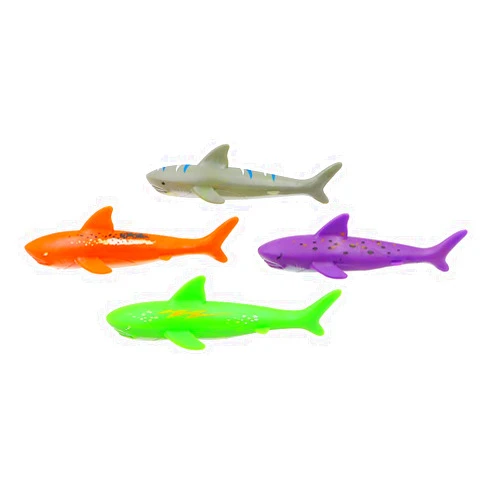 haomsj Swimming Pool Toys Dive Torpedo-Shark （4-Pack）