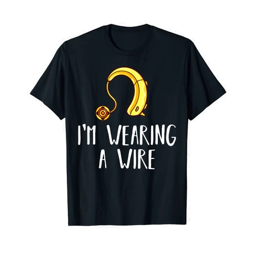 Hearing Aid Keeper Gifts Hearing Aid Gift Funny Deaf Awareness T-Shirt