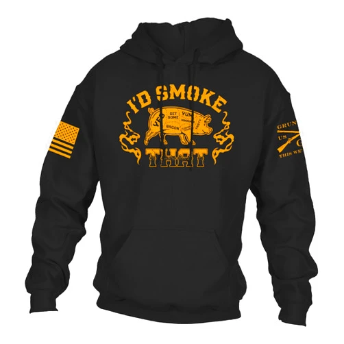 Grunt Style I'd Smoke That Men's Pullover Hoodie