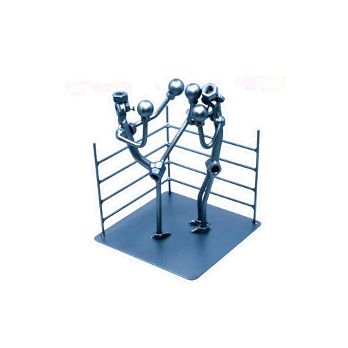Handmade Kickboxing coach gift nuts and bolts metal sculpture, Scrap metal Kickbox trainer teacher gift, Handmade Kickbox Training Birthday Gift Dad