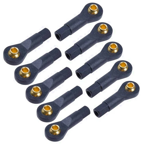 HobbyPark Universal Plastic M3 Turnbuckle Rod Ends with Hollow Balls Joint for RC Airplane/Car/Boat (10-Pack)