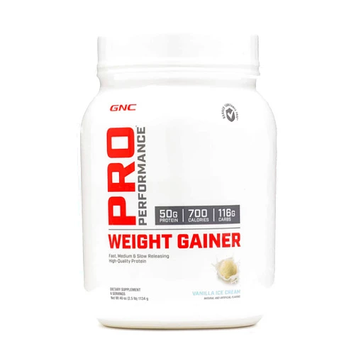 GNC Pro Performance Weight Gainer Protein Powder | Increase Muscle Mass | Banned Substance Tested | Vanilla Ice Cream | 6 Servings