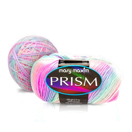 Mary Maxim Prism Yarn, Soft Acrylic Multicolor DK Yarn for Crocheting and Knitting, Light Worsted 3, Ideal for Blankets, Sweaters and Baby Projects, 3.5 oz Skein, 290 Yards - Rainbow