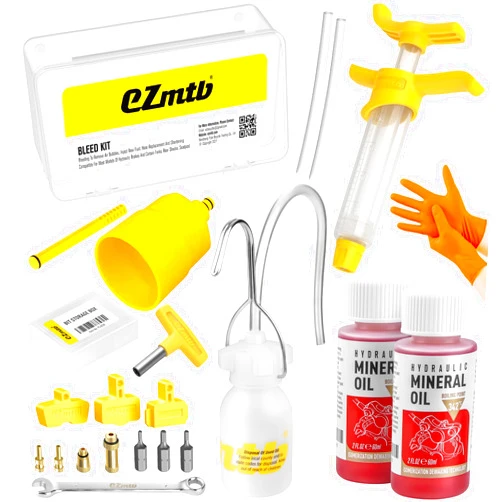 YOUMAYSTORY Brake Bleed Kit for Shimano Hydraulic Brakes, Brake Fluid Change Hydraulic Kits, Including High Performance Brake Fluid Mineral Oil 120ml, Pro Version